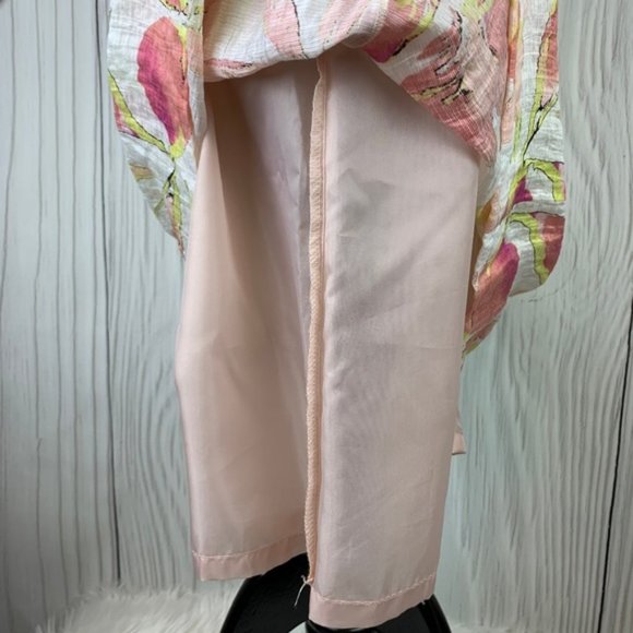 Ann Taylor Loft Linen Lyocell Floral Lined Size 2 - Picture 2 of 7